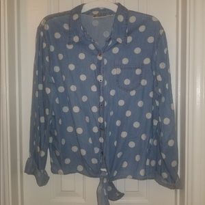 Polka dot blouse
